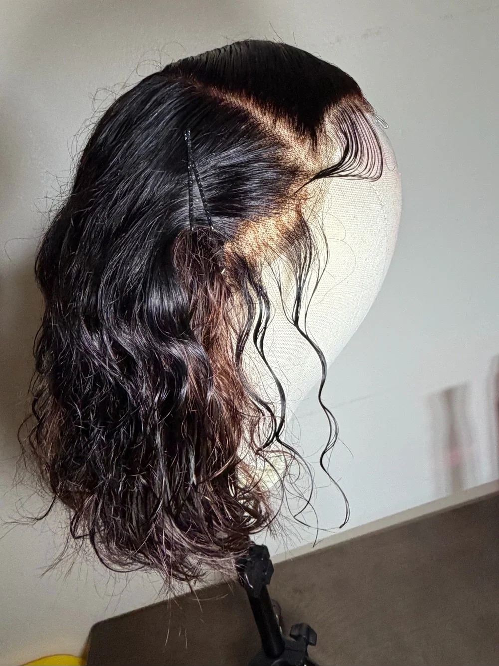 Custom 12” Human Hair Lace Front Wig – Ready to Wear